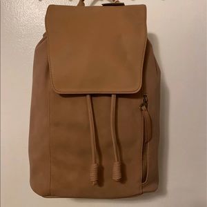 Leather backpack